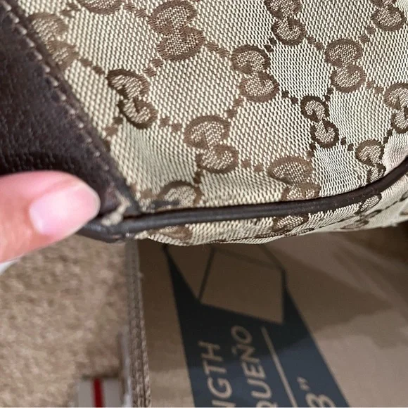 GUCCI CANVAS MONOGRAM HOBO - Picture 10 of 16